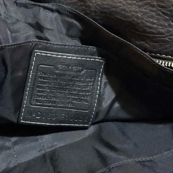 Coach vintage Black Leather Tote Bag - Picture 10 of 11
